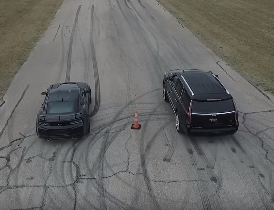 Автобаттл: Chevrolet Camaro против Cadillac Escalade - «Cadillac»