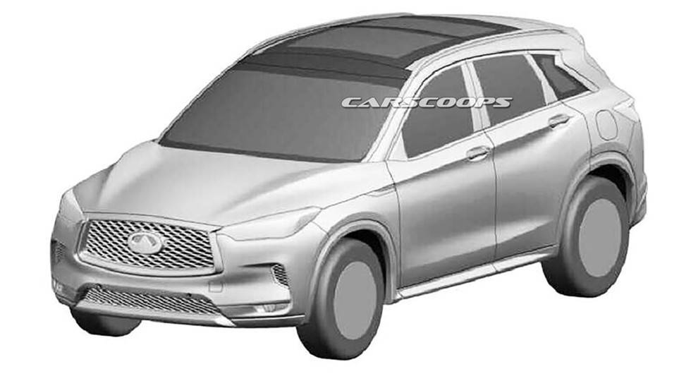 Дизайн серийного Infiniti QX50 рассекретили на патентных изображениях - «Infiniti»