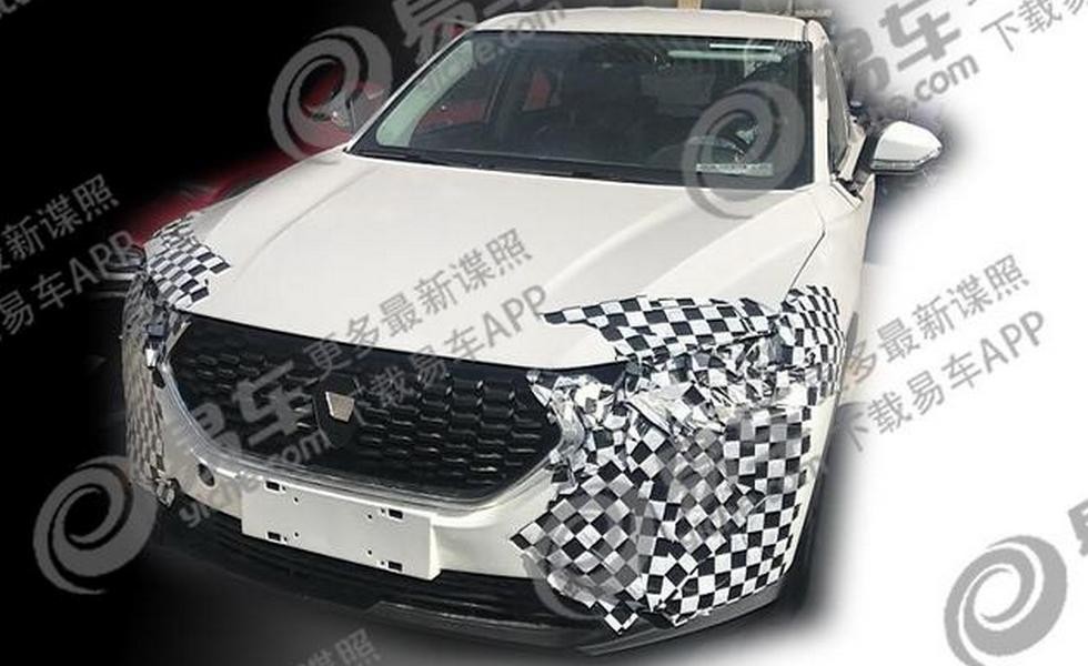 Китайский кросс с дизайном под Hyundai Santa Fe начал сбрасывать камуфляж - «Haima»