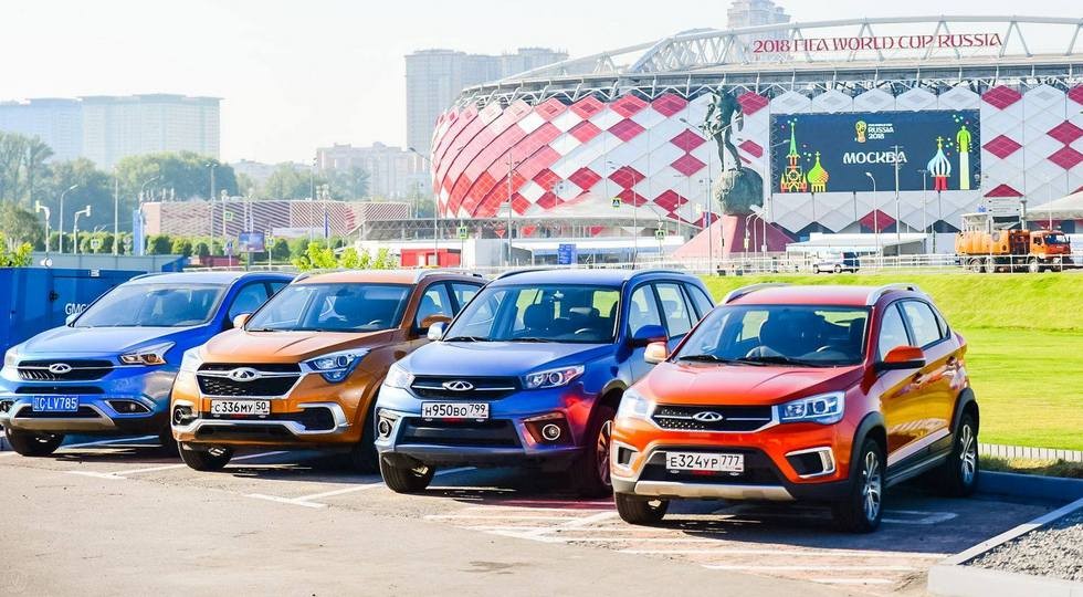 Кроссоверы Chery Tiggo 4 и Tiggo 7 доехали до России - «Chery»