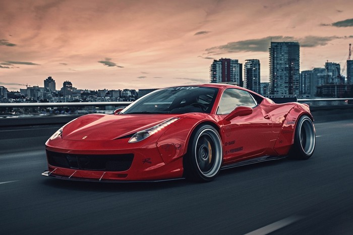 Liberty Walk "занизила" Ferrari 458 по-японски - «Ferrari»