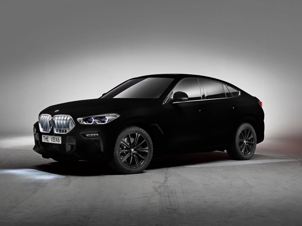 Чернее ночи: новый BMW Х6 покрасили в уникальный светопоглощающий цвет - «BMW»