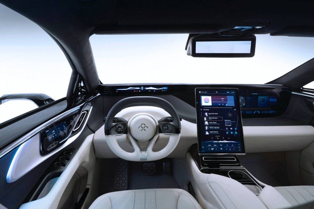 Faraday Future FF 91 показал ультра-лакшери интерьер с 11 мониторами - «Faraday Future»