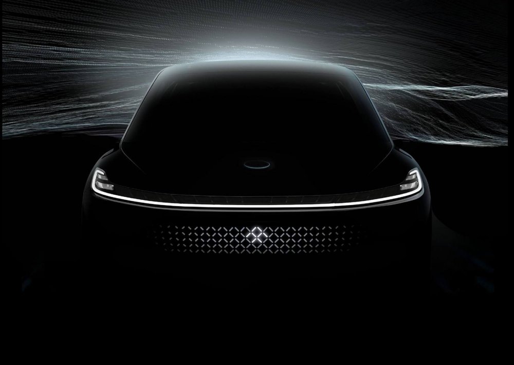 Faraday Future продолжает дразнить тизерами своей первой модели - «Faraday Future»
