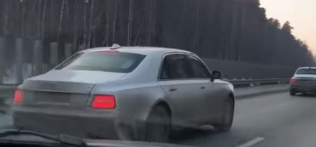 Колонну белых Aurus показали на видео - «Новостной Автоблогер»