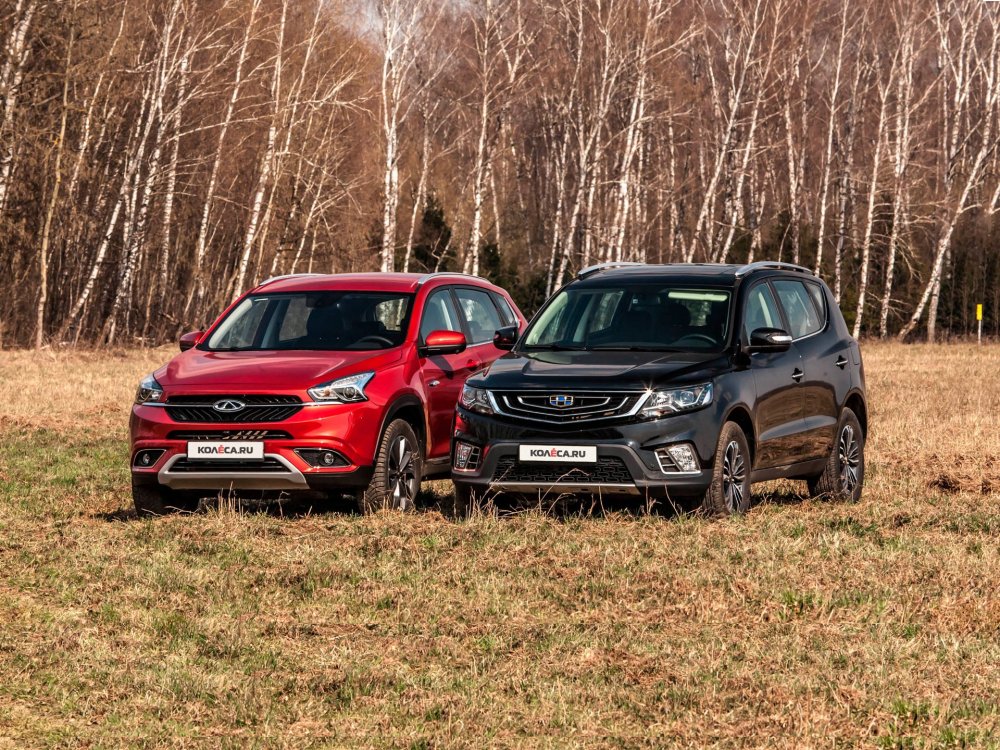 Обжать нельзя купировать: Geely Emgrand X7 против Chery Tiggo 7 - «Тест-драйв»