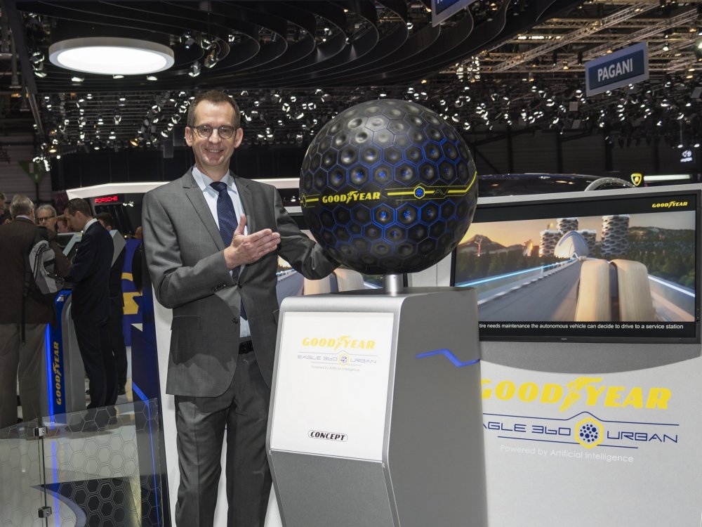 Перси Лемэр, Goodyear: колеса беспилотников будут узкими, большими и умными - «Интервью»