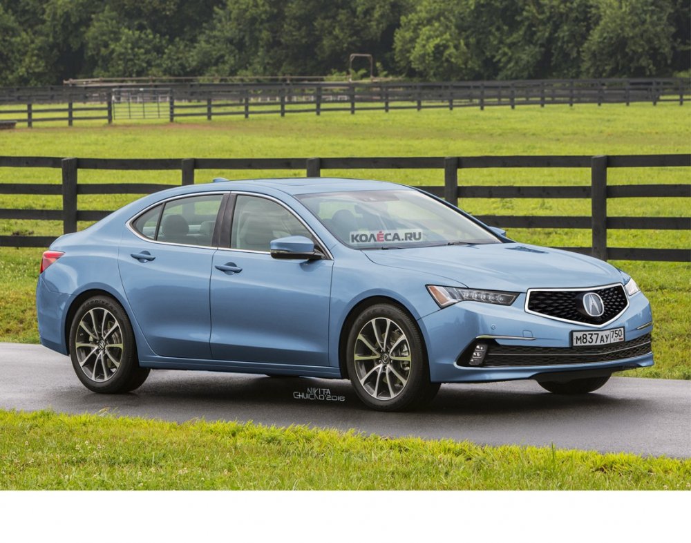 Первые изображения обновлённой Acura TLX - «Acura»
