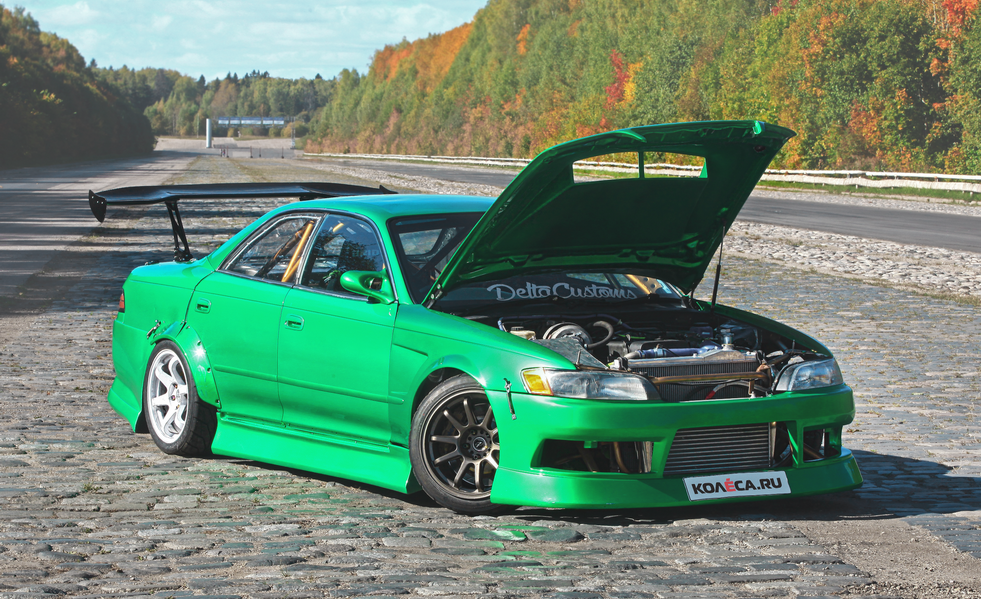 Зеленая конфета с разными начинками: тюнинг Toyota Mark II JZX90 - «Тюнинг»