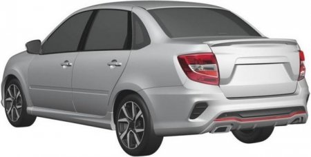 АвтоВАЗ зарегистрировал дизайн спортивной версии Lada Granta - «Новостной Автоблогер»