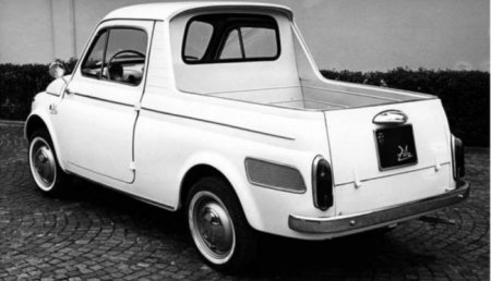 Маленький, забавный и совершенно бесполезный пикап. Fiat 500 Ziba - «Новостной Автоблогер»
