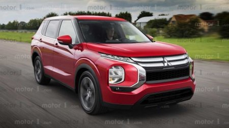 Дизайн нового Mitsubishi Outlander: узкие огни, огромная решетка - «Новостной Автоблогер»