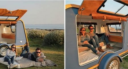 Французы выпустили компактный трейлер с жилой площадью 3,4 кв. метра - «Новостной Автоблогер»