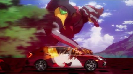 Honda Civic показали в рекламе аниме с гигантским роботом серии Evangelion - «Новостной Автоблогер»