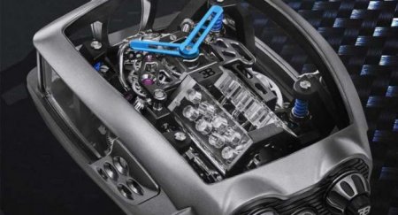 Миниатюрный двигатель Bugatti W16 поместили в часы - «Новостной Автоблогер»