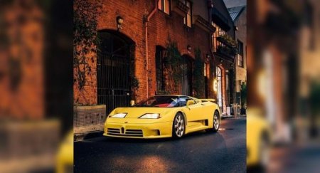 Продается единственный желтый Bugatti EB110 SS с красным салоном - «Новостной Автоблогер»