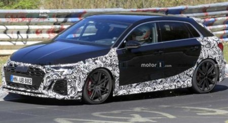 Audi тестирует прототип обновленного RS3 в кузове хэтчбек - «Новостной Автоблогер»