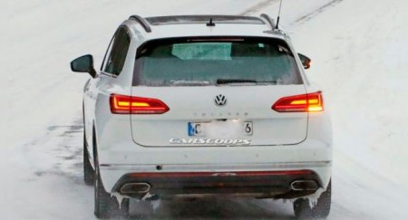 Фотошпионы запечатлели гибридный Volkswagen Touareg GTE - «Новостной Автоблогер»