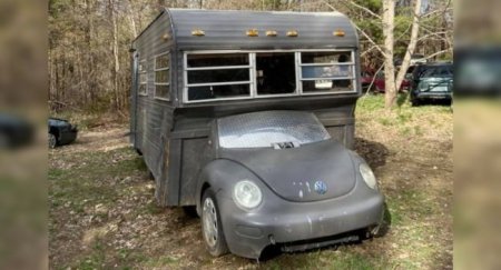Этот Volkswagen Beetle, вероятно, самый нелепый кемпер в мире - «Новостной Автоблогер»
