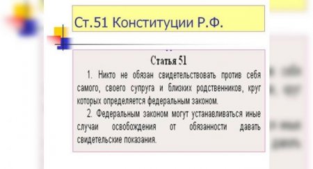 Как водителю может помочь Статья 51 Конституции РФ? - «Новостной Автоблогер»