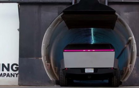Маск проехал на Cybertruck по подземному тоннелю - «Новостной Автоблогер»