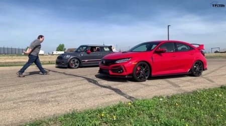 На дрэге проверили Honda Civic Type R против Mazda MX-5, Mini GP и Civic Si - «Новостной Автоблогер»