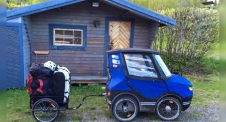 PodRide — 4-х колесный электрический велосипед с защитой от непогоды - «Новостной Автоблогер»
