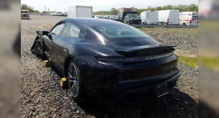 Porsche Taycan был разбит после того, как проехал 24 километра пути - «Новостной Автоблогер»