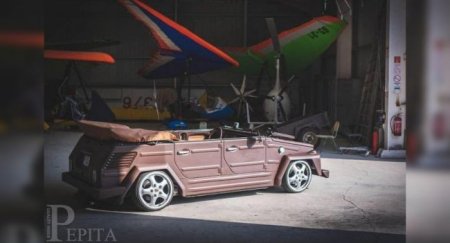 В сети показали обтянутый кожей Volkswagen с колесами от Porsche - «Новостной Автоблогер»