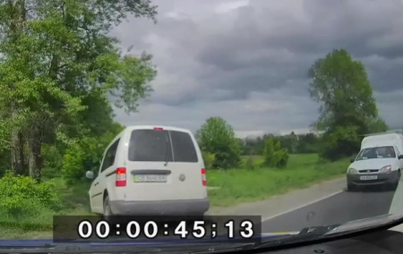 Погоня на Черниговщине попала на видео - «ДТП»