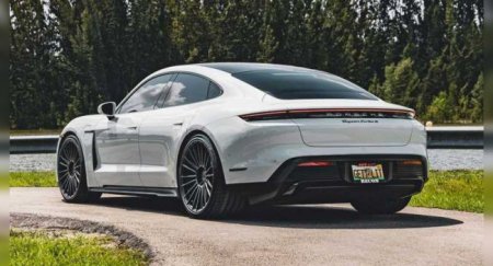 В Сети показали версию Porsche Taycan Turbo S на дисках Vossen - «Новостной Автоблогер»