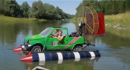 Гаражные умельцы построили водоплавающую аэро-«Оку» и обкатали ее на реке - «Новостной Автоблогер»