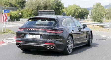 Обновлённый Porsche Panamera Sport Turismo замечен на Нюрбургринге - «Новостной Автоблогер»