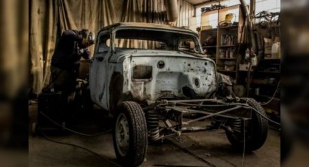 Пикап из ГАЗели с кабиной от ГАЗ-53 и заниженной подвеской - «Новостной Автоблогер»