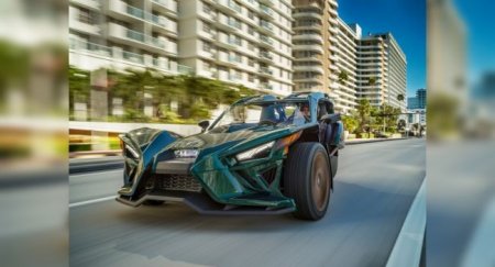 Polaris представила очень эффектный трицикл Slingshot Grand Touring LE - «Новостной Автоблогер»