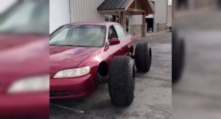 Представлена уникальная Honda Accord с большими колёсами - «Новостной Автоблогер»