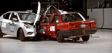Столкновение Nissan 1992 и 2007 года: Какое авто безопаснее? - «Новостной Автоблогер»