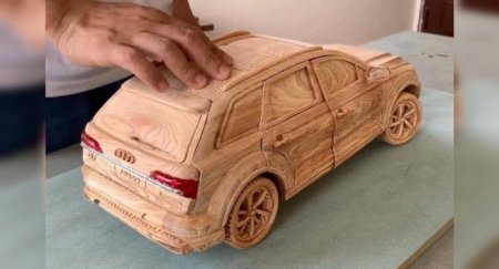 Точную копию Audi Q7 сделали из дерева - «Новостной Автоблогер»