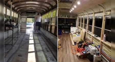 Уютный дом из школьного автобуса - «Новостной Автоблогер»