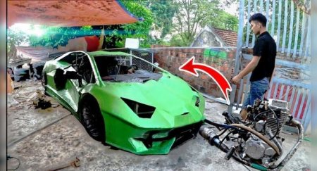 Вьетнамцы создали картонный Lamborghini Aventador - «Новостной Автоблогер»