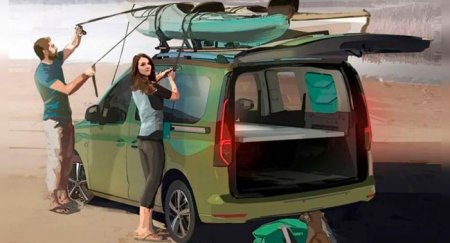 Volkswagen Caddy Beach станет мини-кемпером - «Новостной Автоблогер»