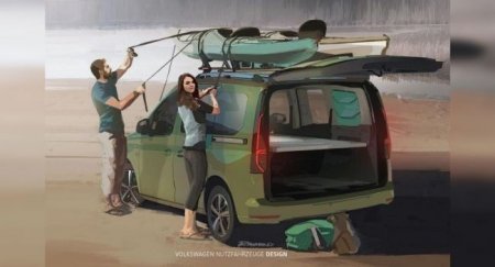 Volkswagen сделает из Caddy кемпер с двухметровой кроватью - «Новостной Автоблогер»