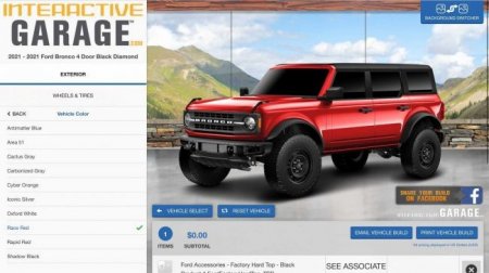 Появился неофициальный конфигуратор Ford Bronco - «Новостной Автоблогер»