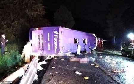 В Мексике перевернулся автобус: 13 погибших, десятки пострадавших - «ДТП»