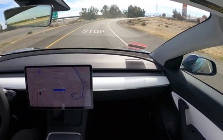 Водитель испытал автопилот Tesla, проехав 1200 км - «Новостной Автоблогер»